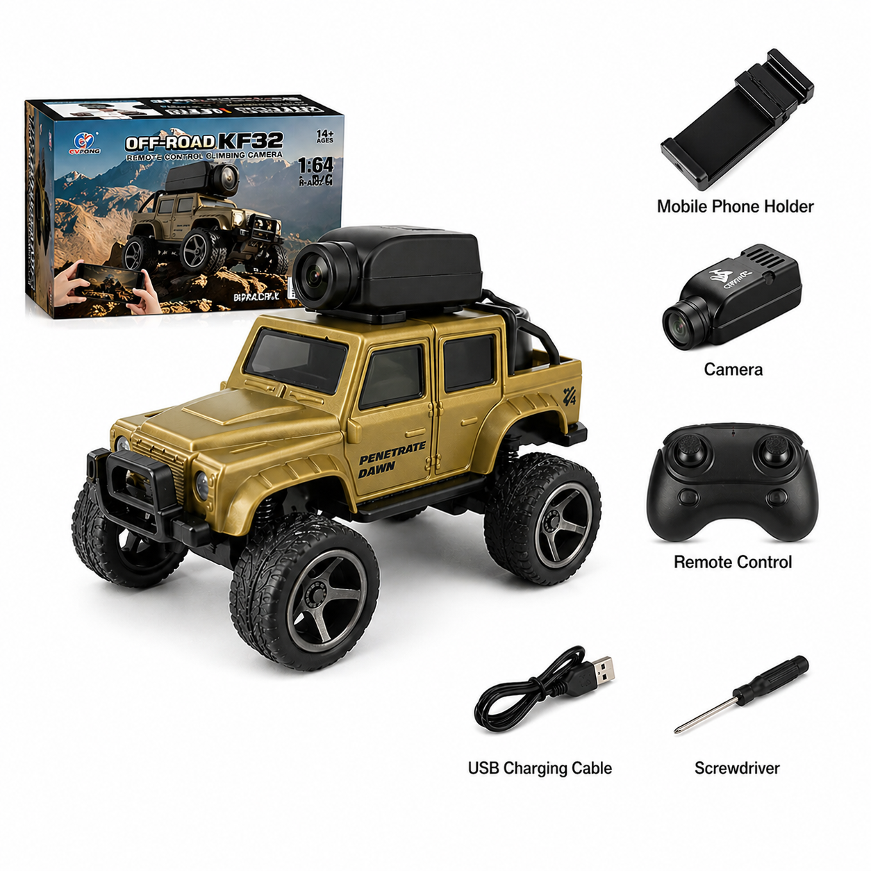 4x4 remote control car with Bluetooth and camera